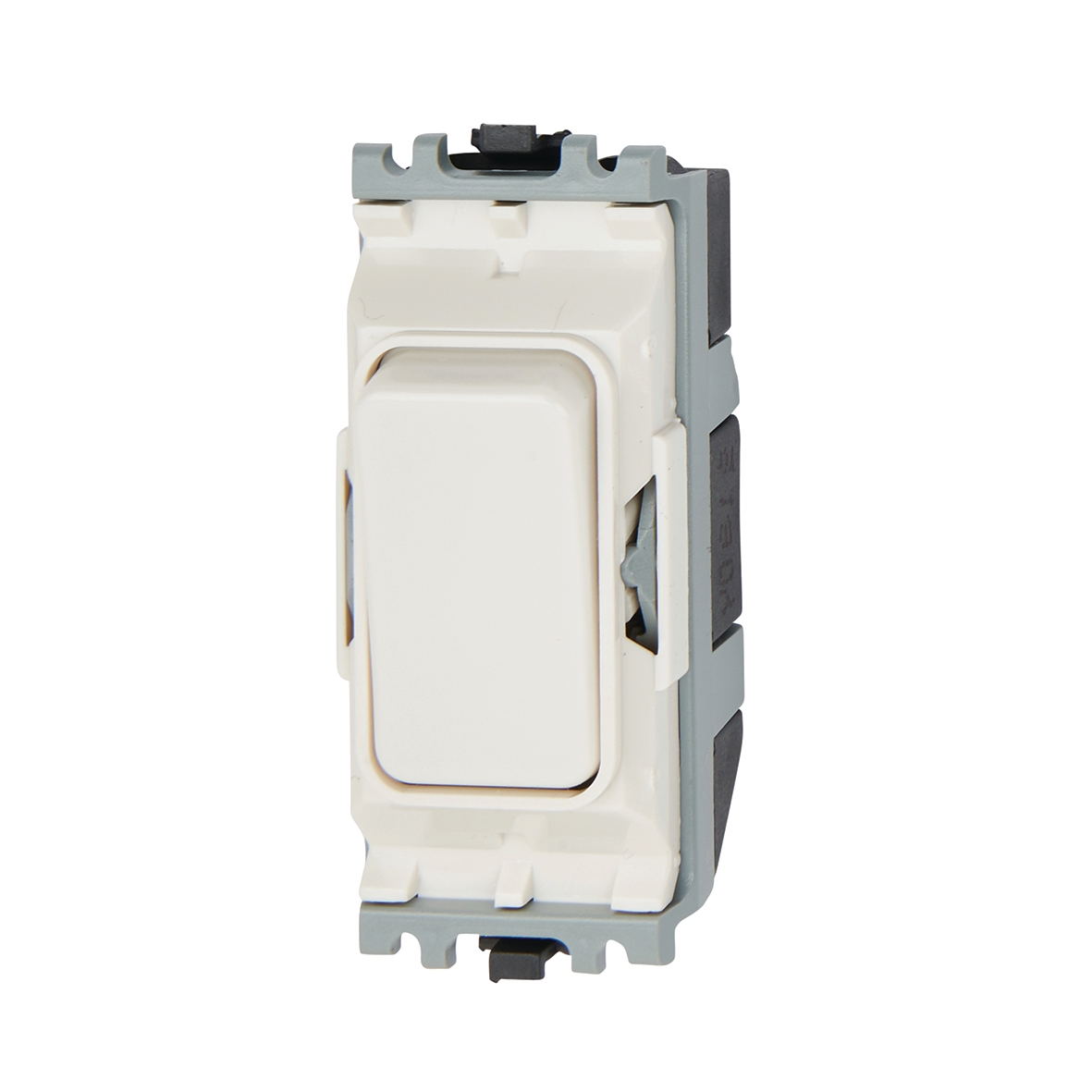 760204 MK 10A 1 Way Double Pole Grid Switch White UK Shelving LTD