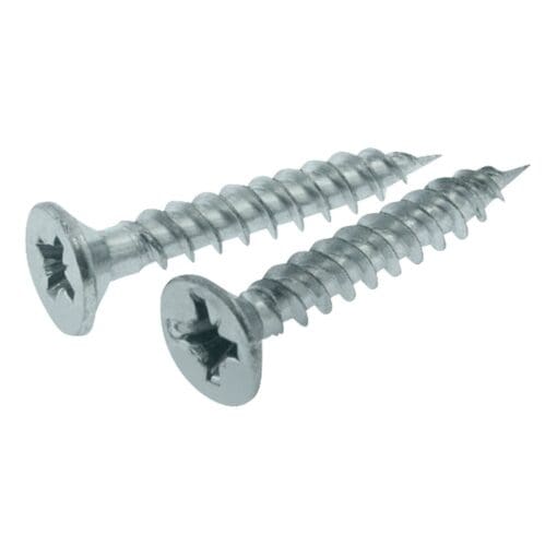 5x Unicrimp Countersunk Twin Thread CSK Pozi Screw - 8 x 2&; - Bright 104709