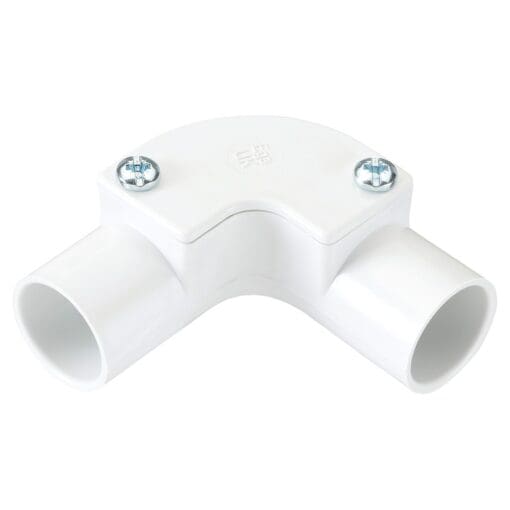 5x MK Egatube Inspection Elbow for Conduit Fitting PVCu 20mm White 150402