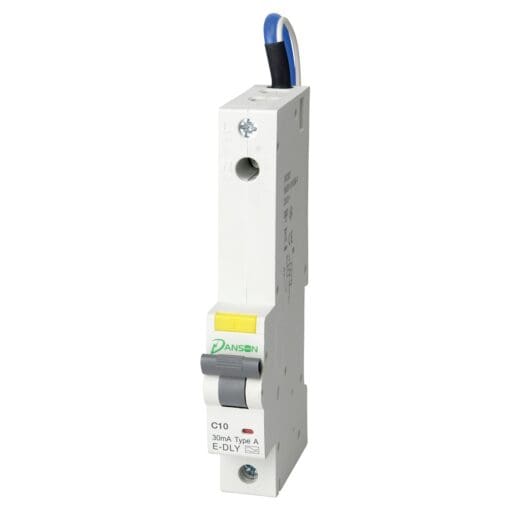 Danson 10A 30mA 6kA Single Pole RCBO - Type A - Curve C 504330