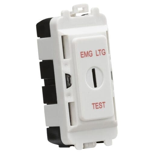 Knightsbridge 20AX 2 Way Single Pole Key Emergency Test Metal Clad Grid 550219