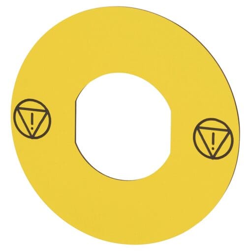 5x Schneider Circular Yellow Legend Without Text 610715