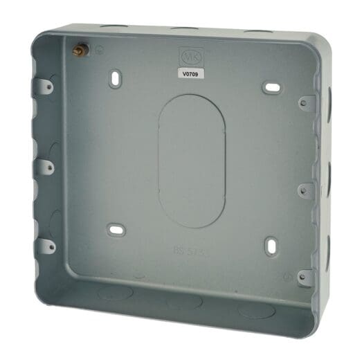 MK 18 Gang Grid Switch Surface Back Box - 38mm 637852