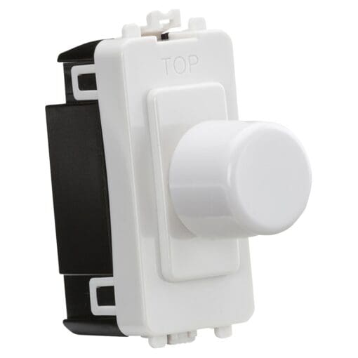 Knightsbridge 6A 2 Way Dummy Dimmer Metal Clad Grid Switch - White 730037