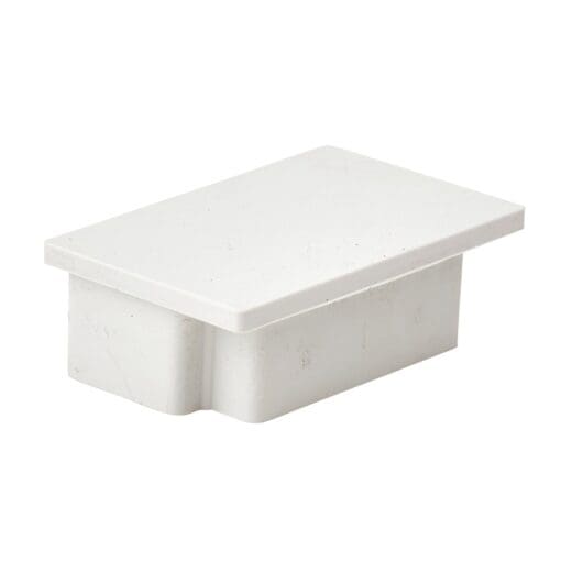 10x Marco Mini Trunking End Cap - 25 x 40mm - White 754413