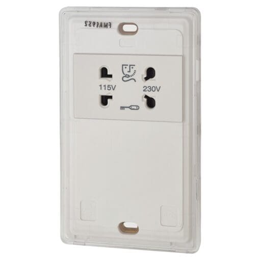 MK 115/230V Shaver Outlet - White 943662