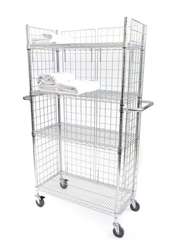 Eclipse Chrome Wire Linen Cart