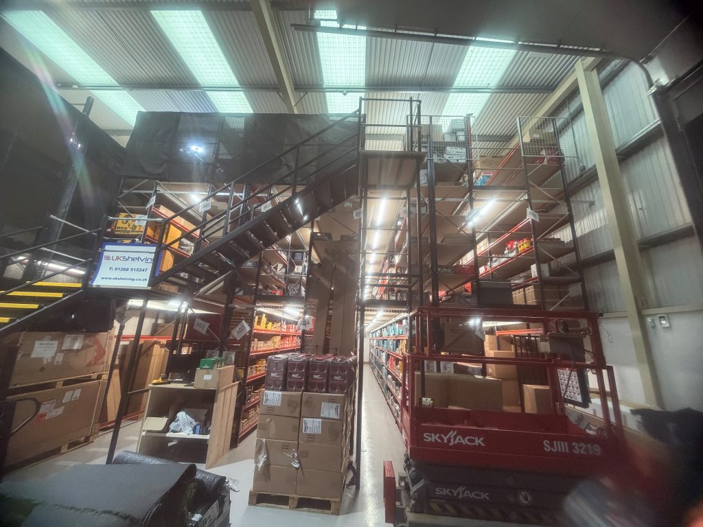 Multi-Tier Shelving For Stock Storage