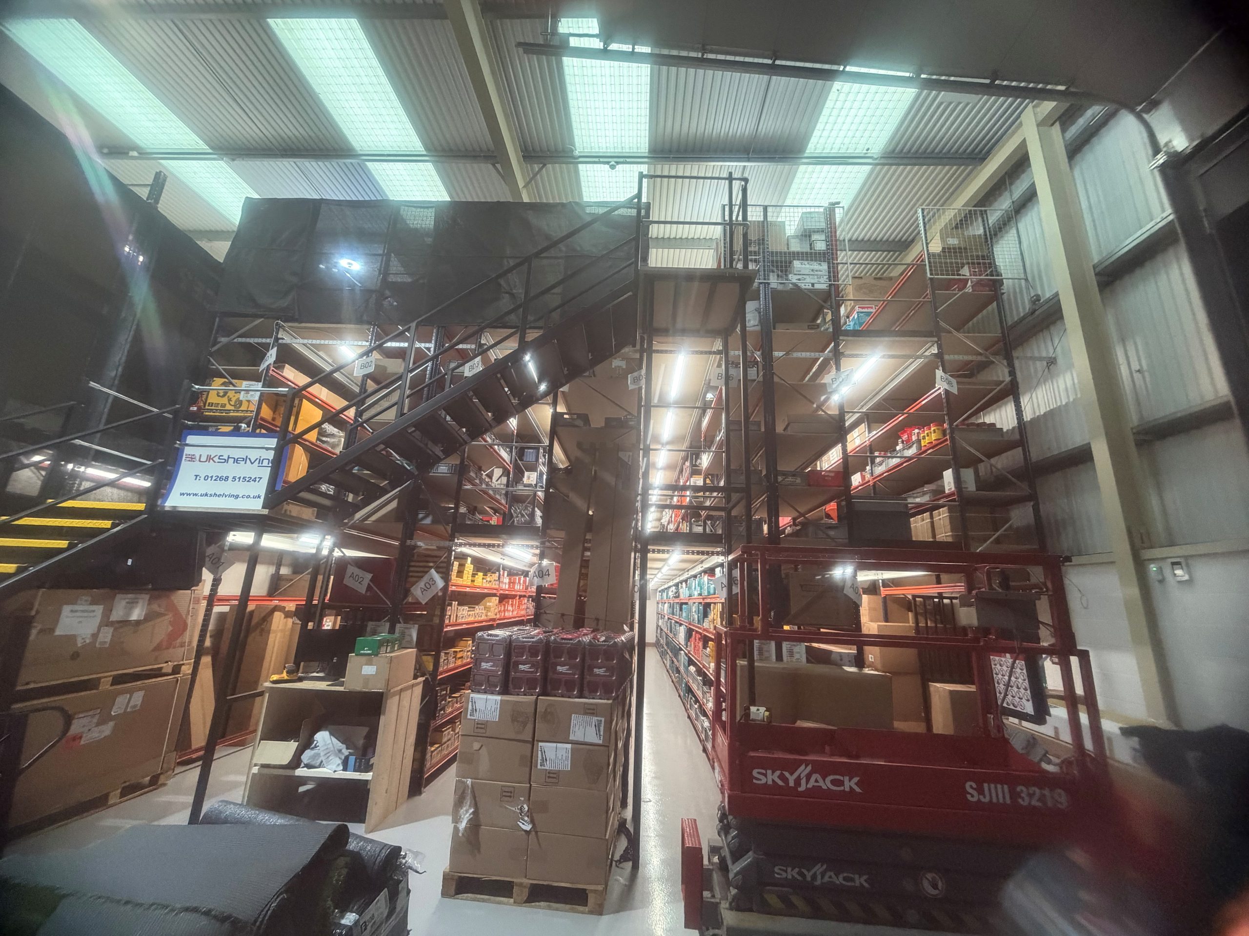 Multi-Tier Shelving For Stock Storage