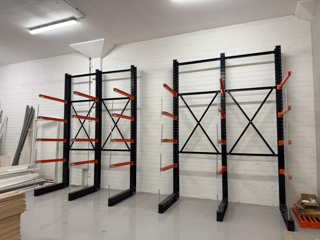 Single-Sided Cantilever Racking Installation